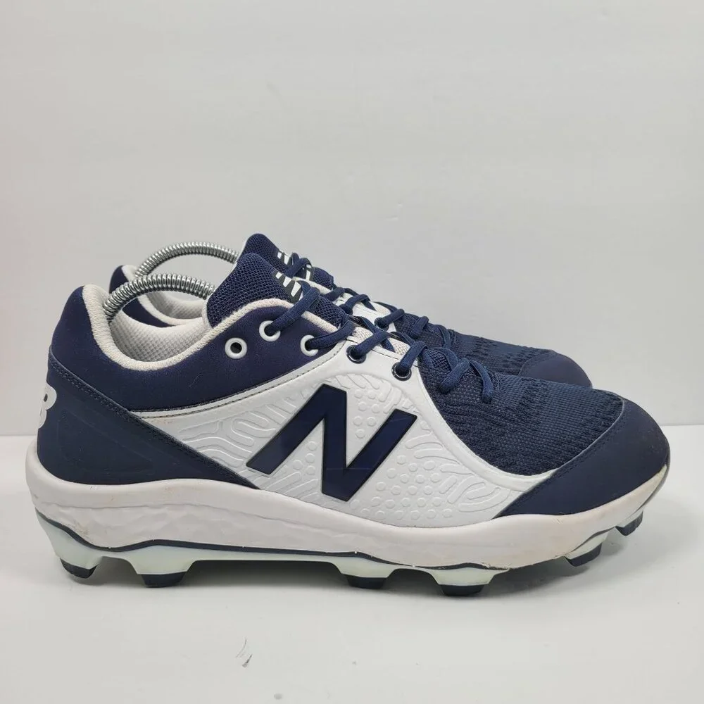 New Balance Fresh Foam Mens's Navy & White Cleats PL3000N5 Size 14 - Picture 1 of 8
